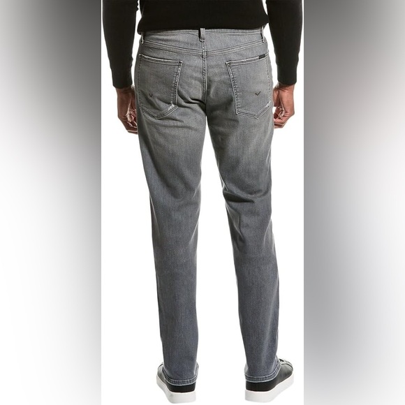 NWT HUDSON Blake Slim Straight Leg Jeans in Bronx Gray - Picture 2 of 9
